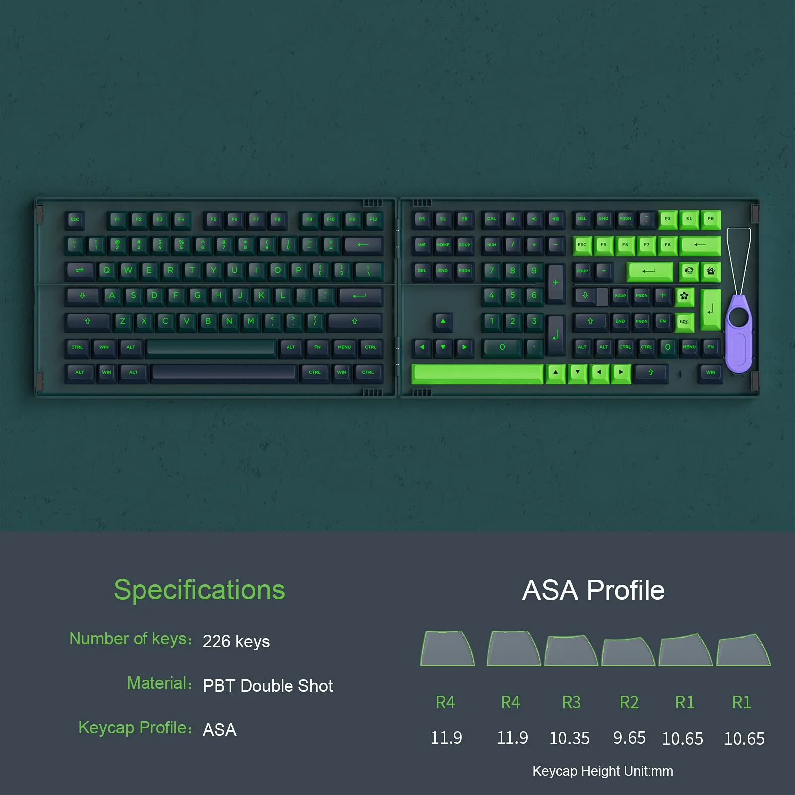 Wavez Tastaturkappen Set (226 Tasten) - Image 3